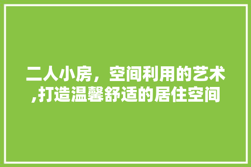 二人小房，空间利用的艺术,打造温馨舒适的居住空间(二人小屋)