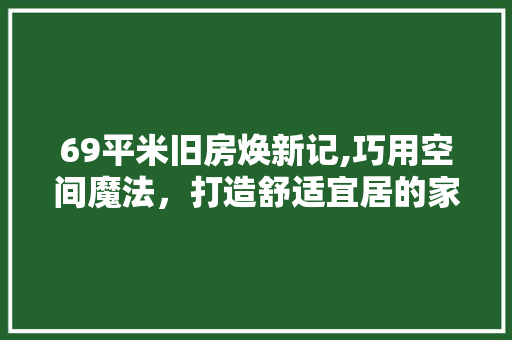 69平米旧房焕新记,巧用空间魔法，打造舒适宜居的家
