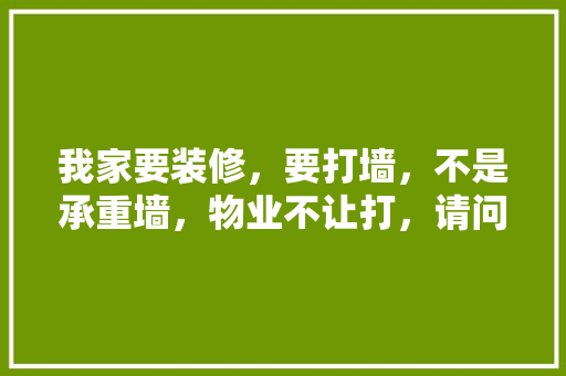 我家要装修,要打墙,不是承重墙,物业不让打,请问我可以打吗「房屋装修打墙技巧视频」 MI家公司推荐 我家要装修,要打墙,不是承重墙,物业不让打,请问我可以打吗「房屋装修打墙技巧视频」 我家要装修,要打墙,不是承重墙,物业不让打,请问我可以打吗「房屋装修打墙技巧视频」 MI家公司推荐