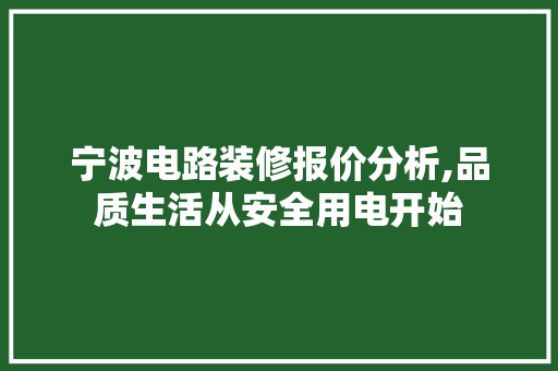宁波电路装修报价分析,品质生活从安全用电开始 MI家公司推荐 宁波电路装修报价分析,品质生活从安全用电开始 宁波电路装修报价分析,品质生活从安全用电开始 MI家公司推荐