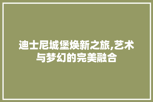 迪士尼城堡焕新之旅,艺术与梦幻的完美融合 迪士尼城堡焕新之旅,艺术与梦幻的完美融合 MI家装修攻略
