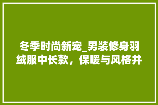 冬季时尚新宠_男装修身羽绒服中长款，保暖与风格并存