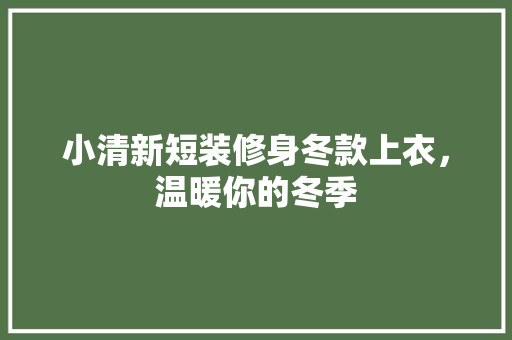 小清新短装修身冬款上衣，温暖你的冬季