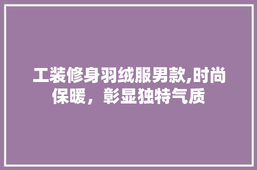 工装修身羽绒服男款,时尚保暖，彰显独特气质(工装羽绒服怎么搭配好看男)