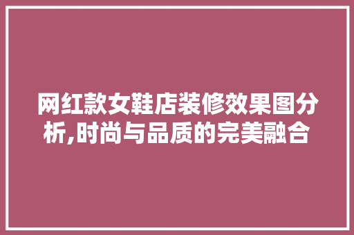 网红款女鞋店装修效果图分析,时尚与品质的完美融合