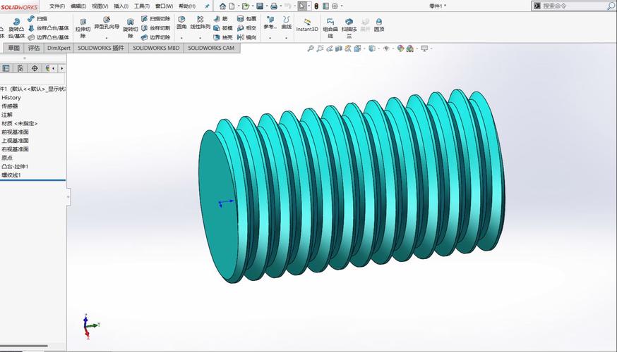 SolidWorks装饰螺纹线的绘制方法与分析 MI家公司推荐 SolidWorks装饰螺纹线的绘制方法与分析 SolidWorks装饰螺纹线的绘制方法与分析 MI家公司推荐